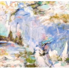 Arshad Shirazi, 12 x 36 Inch, Acrylic on Canvas, Abstract Painting, AC-ARS-043